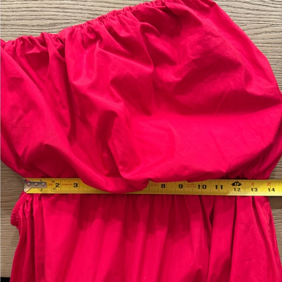 Esse Studios Red Italian Cotton Cutout Dress- US6 - Picture 13 of 14